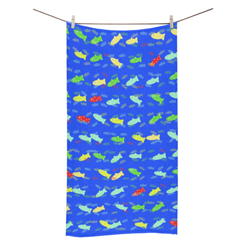 cute fish pattern C by FeelGood Bath Towel 30"x56"