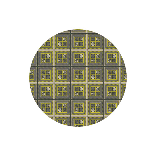 African Fabric Round Mousepad