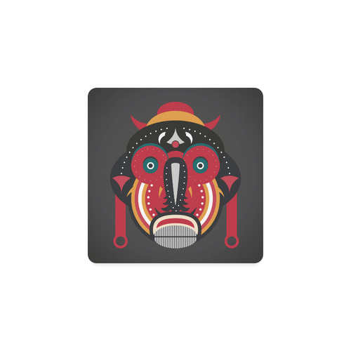 Ethnic African Tribal Art Square Coaster