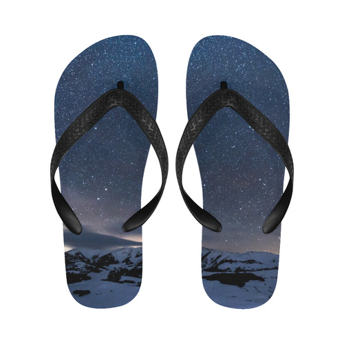 Starry Night Flip Flops for Men/Women (Model 040)