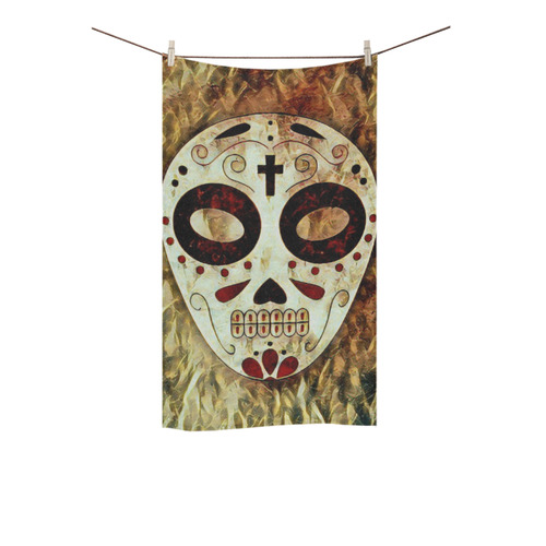 Fantasy tribal death mask B by FeelGood Custom Towel 16"x28"