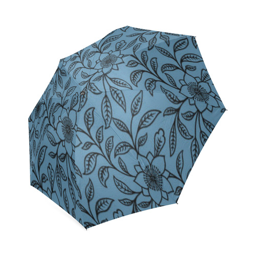 Vintage Lace Floral Niagara Foldable Umbrella (Model U01)