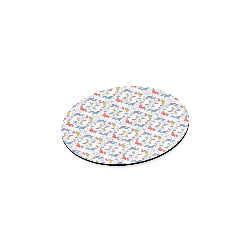 floral geometric seamless oriental Round Coaster