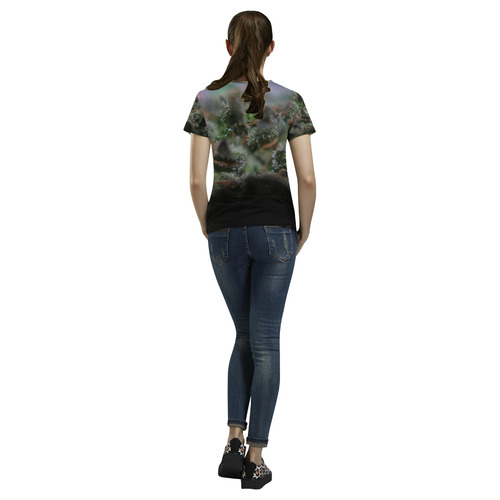 Budscape All Over Print T-Shirt for Women (USA Size) (Model T40)