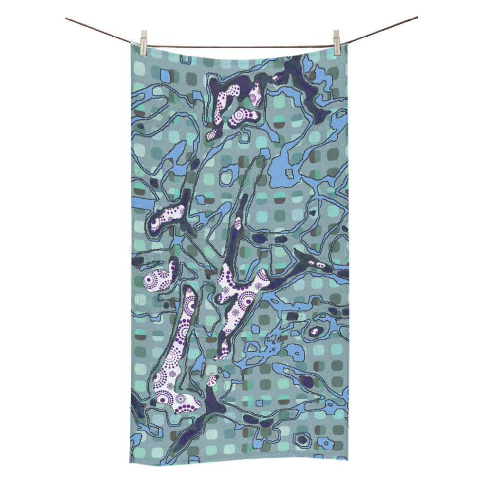 Abstract Pattern Mix 6A by FeelGood Bath Towel 30"x56"