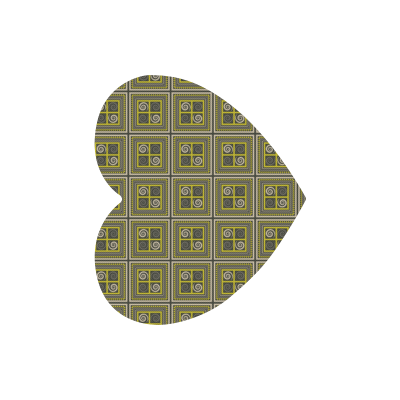 African Fabric Heart-shaped Mousepad