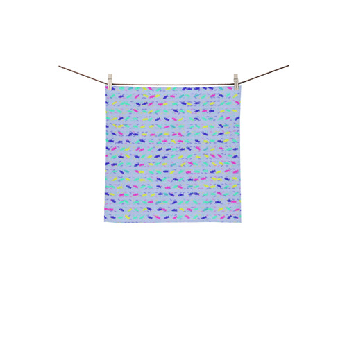 cute fish pattern B by FeelGood Square Towel 13“x13”