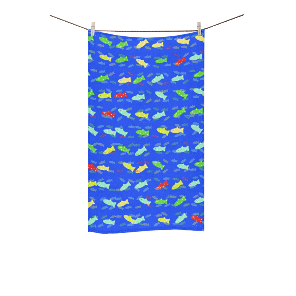 cute fish pattern C by FeelGood Custom Towel 16"x28"