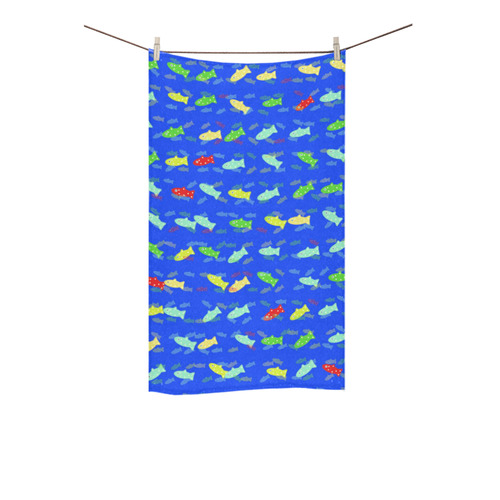 cute fish pattern C by FeelGood Custom Towel 16"x28"