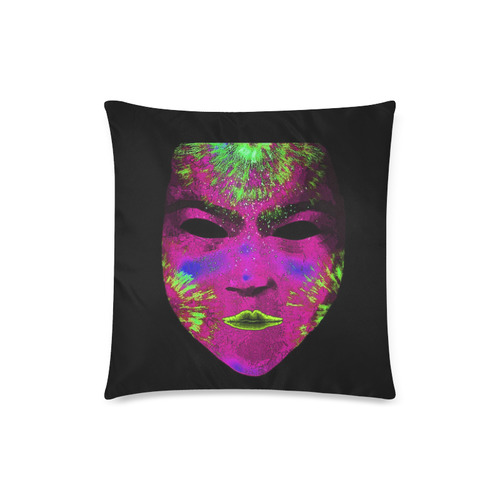 Amazing fantasy Mask,pink by FeelGood Custom Zippered Pillow Case 18"x18" (one side)