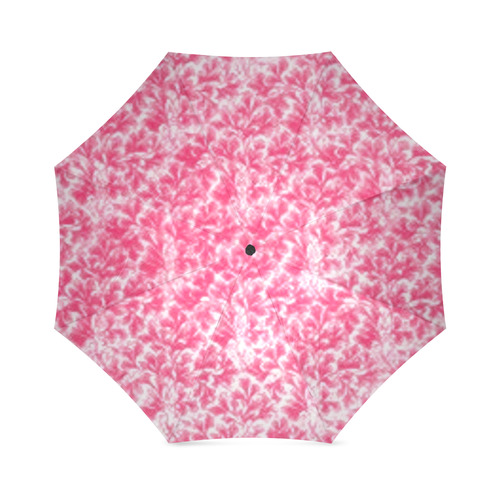Pink Leaf Foldable Umbrella (Model U01)