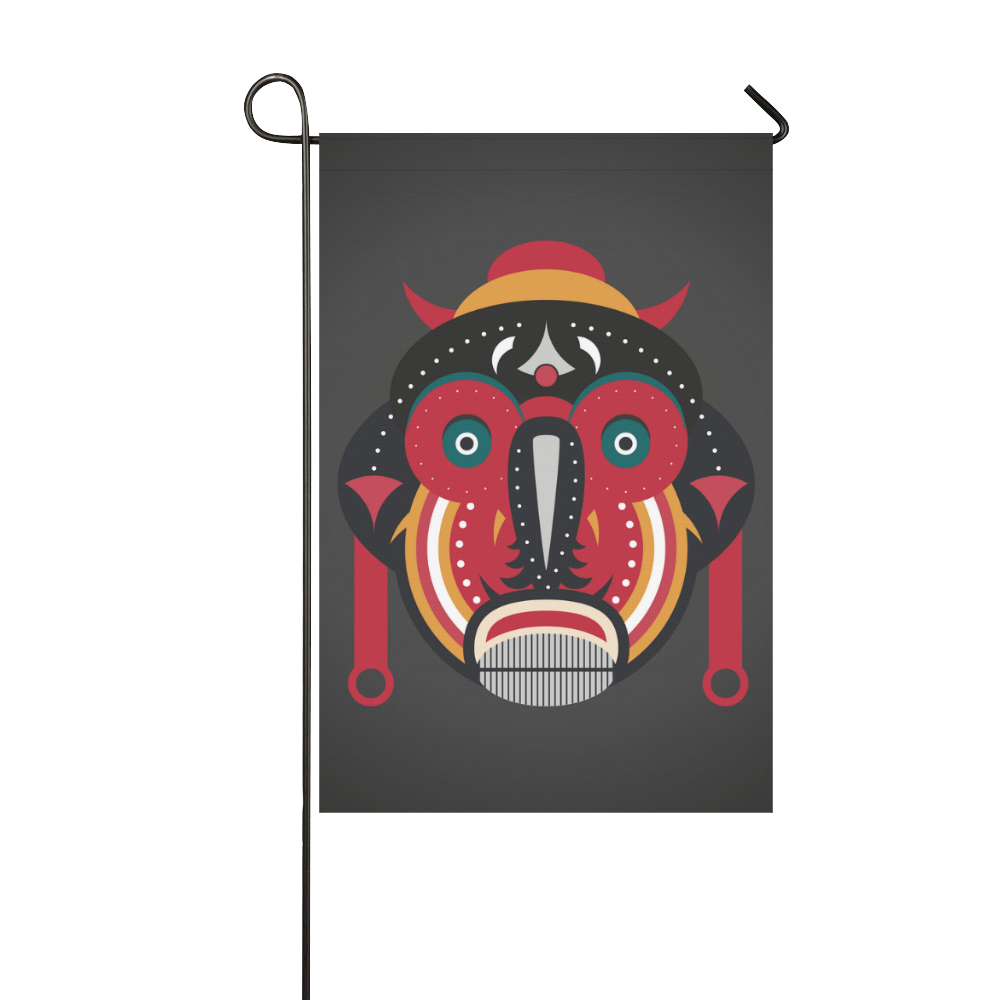Ethnic African Tribal Art Garden Flag 12‘’x18‘’（Without Flagpole）