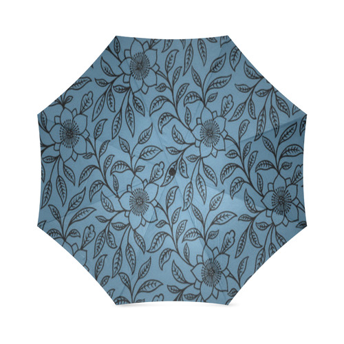 Vintage Lace Floral Niagara Foldable Umbrella (Model U01)