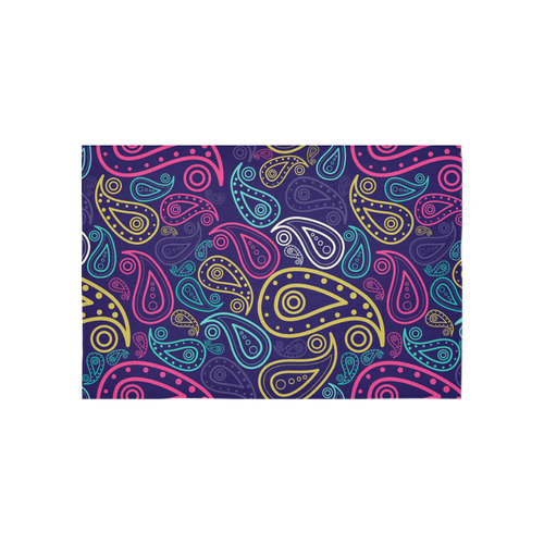 paisley Cotton Linen Wall Tapestry 60"x 40"