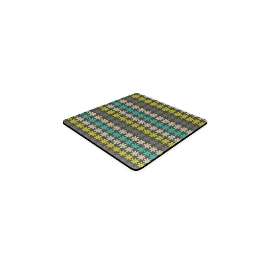 Floral Geometric Tile Square Coaster