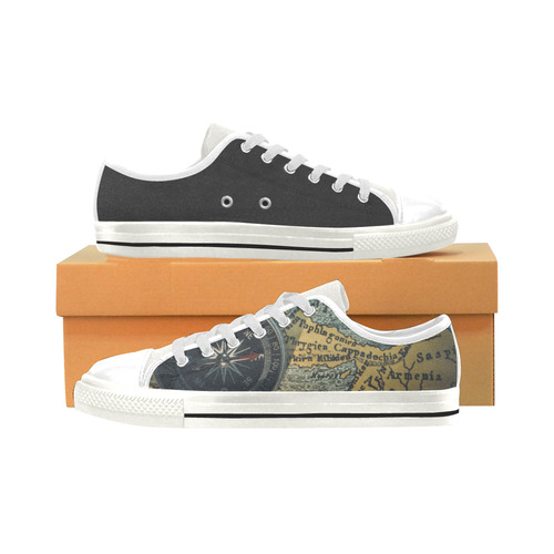 Map Men's Classic Canvas Shoes (Model 018)