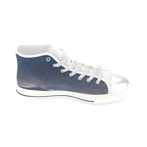 Starry Sky Men’s Classic High Top Canvas Shoes (Model 017)