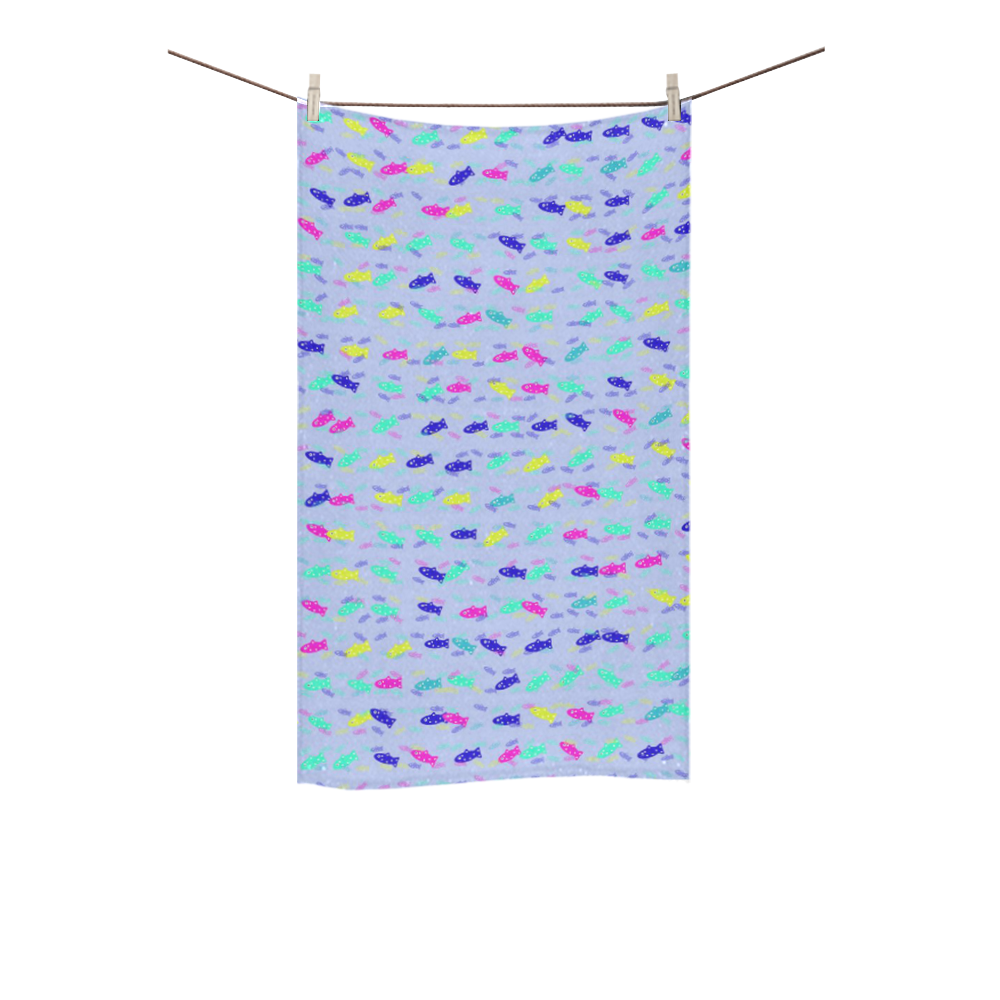 cute fish pattern B by FeelGood Custom Towel 16"x28"