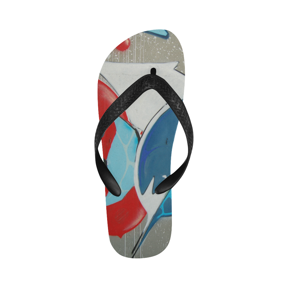 Blue Urban Flip Flops for Men/Women (Model 040)