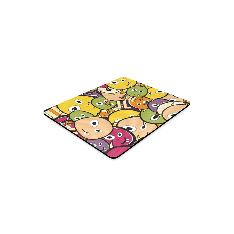 monster colorful doodle Rectangle Mousepad