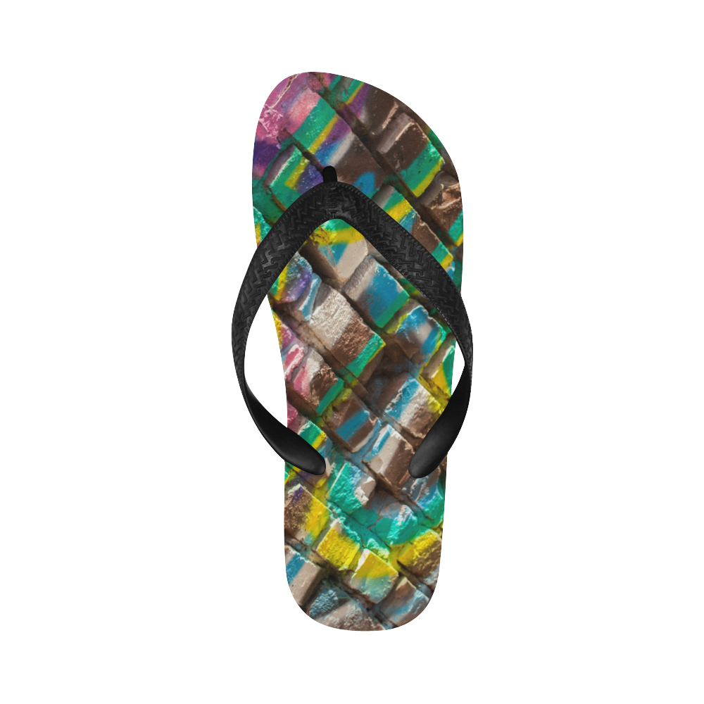 Purple Arrow Flip Flops for Men/Women (Model 040)