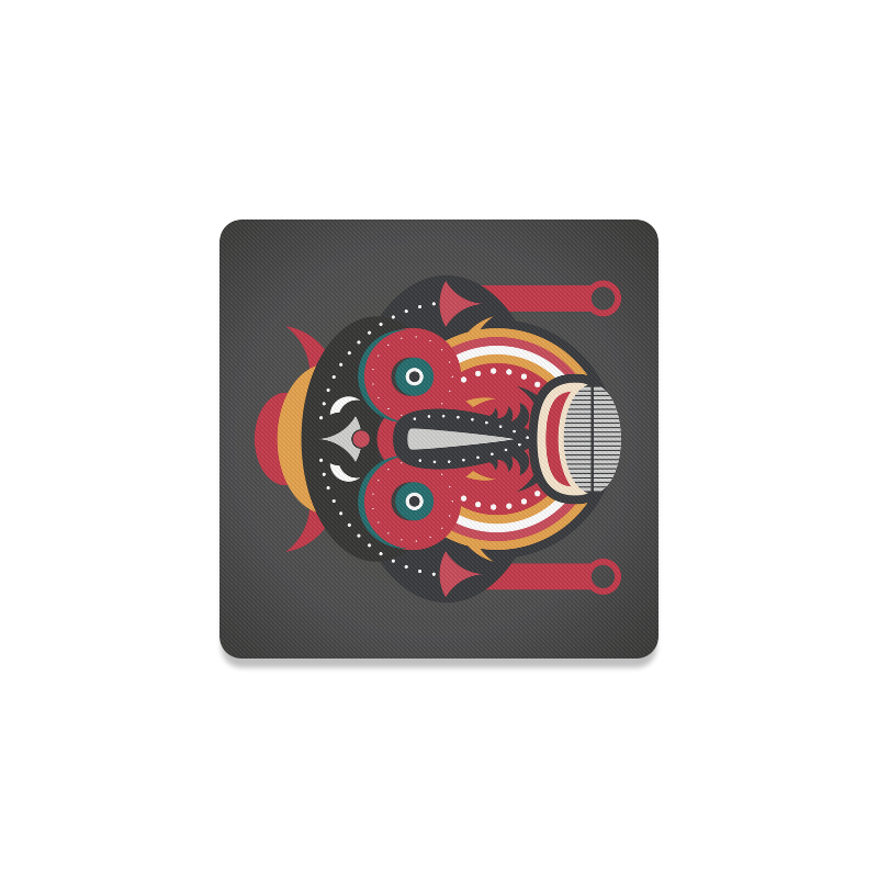 Ethnic African Tribal Art Square Coaster