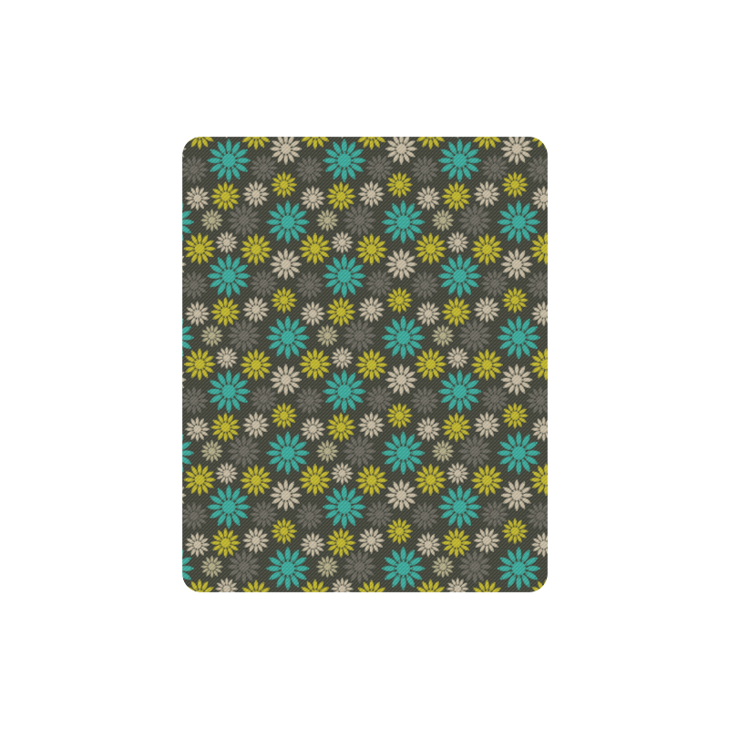 Symbolic Camomiles Floral Rectangle Mousepad