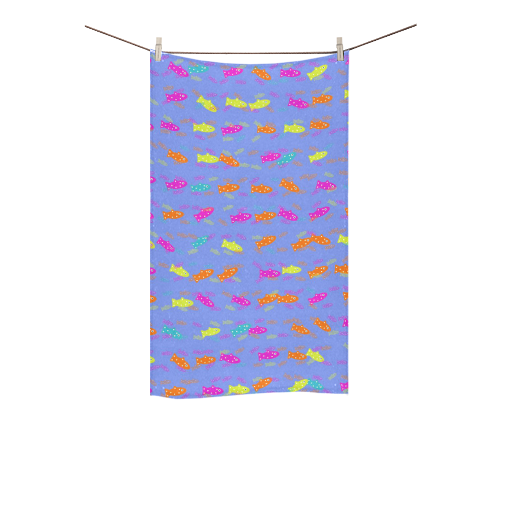 cute fish pattern A by FeelGood Custom Towel 16"x28"