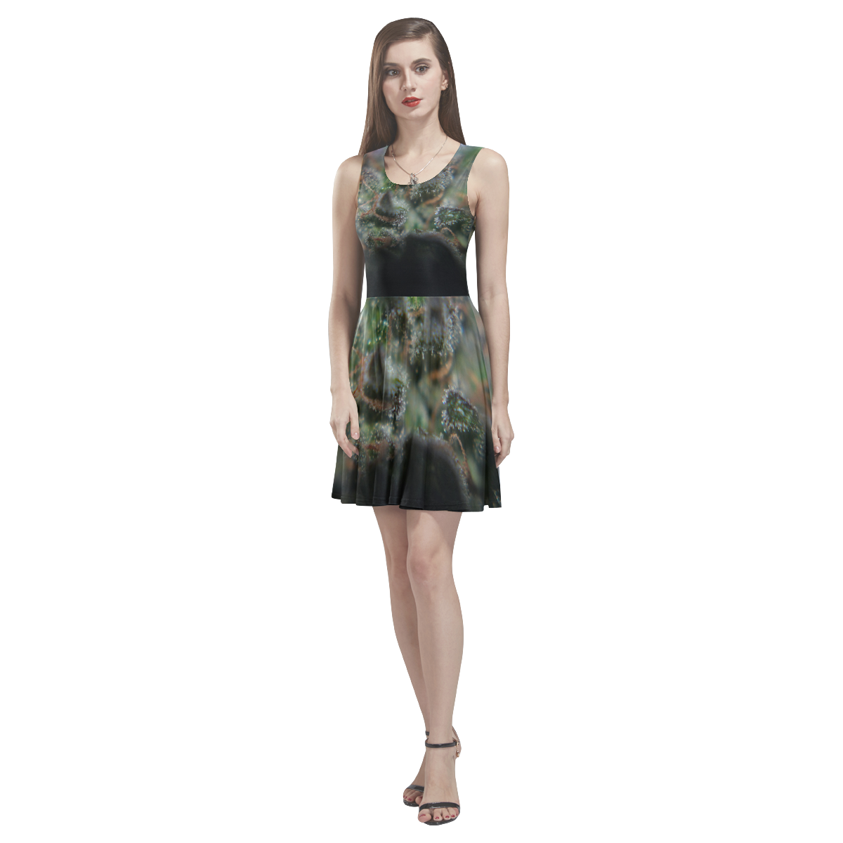 Budscape Thea Sleeveless Skater Dress(Model D19)