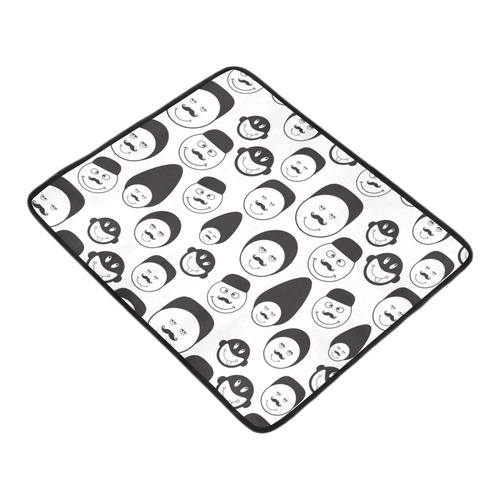 funny emotional faces Beach Mat 78"x 60"