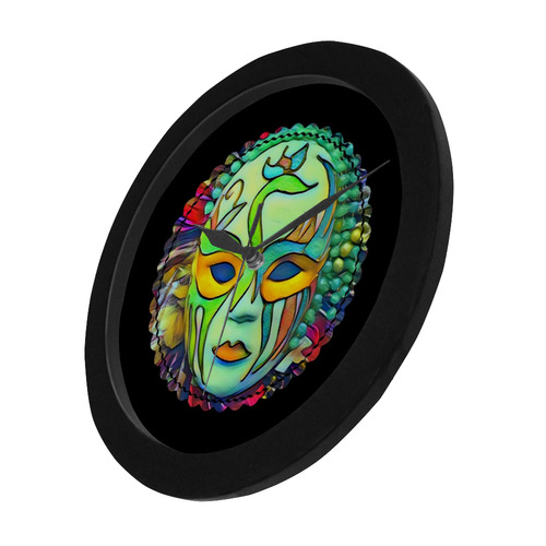 Carnival mask 3A by FeelGood Circular Plastic Wall clock