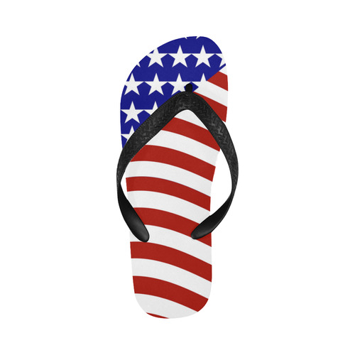 Patriotic USA American Flag Flip Flops for Men/Women (Model 040)