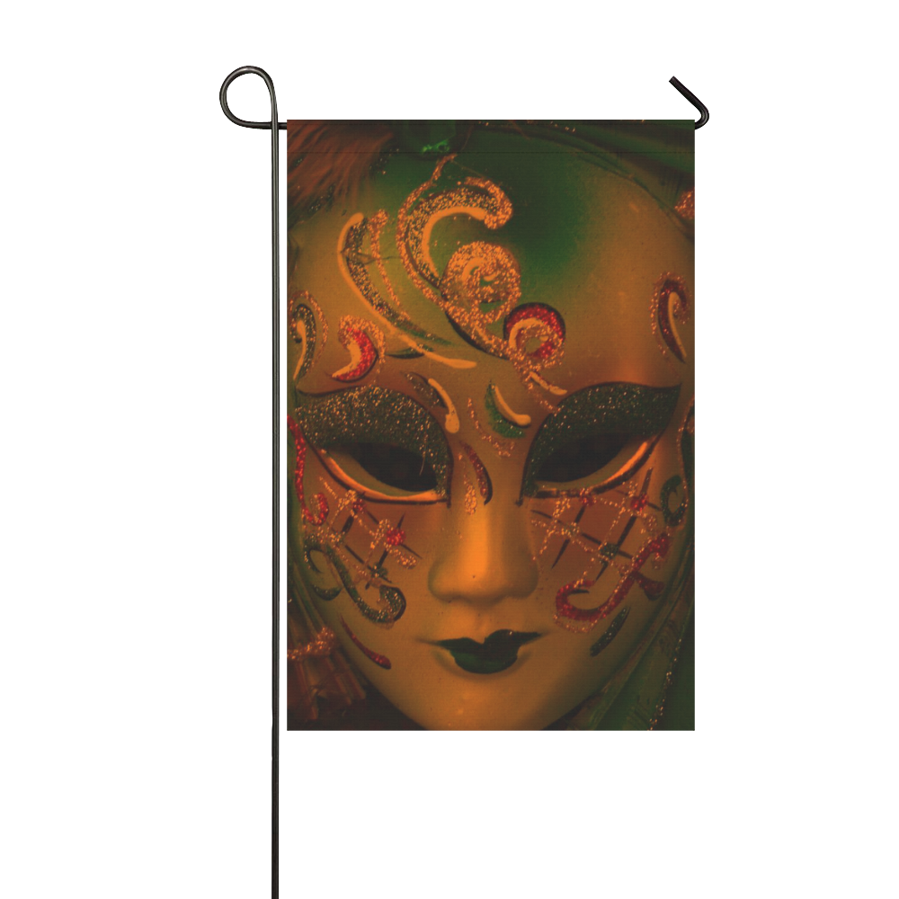 Carnival mask 2C by FeelGood Garden Flag 12‘’x18‘’（Without Flagpole）