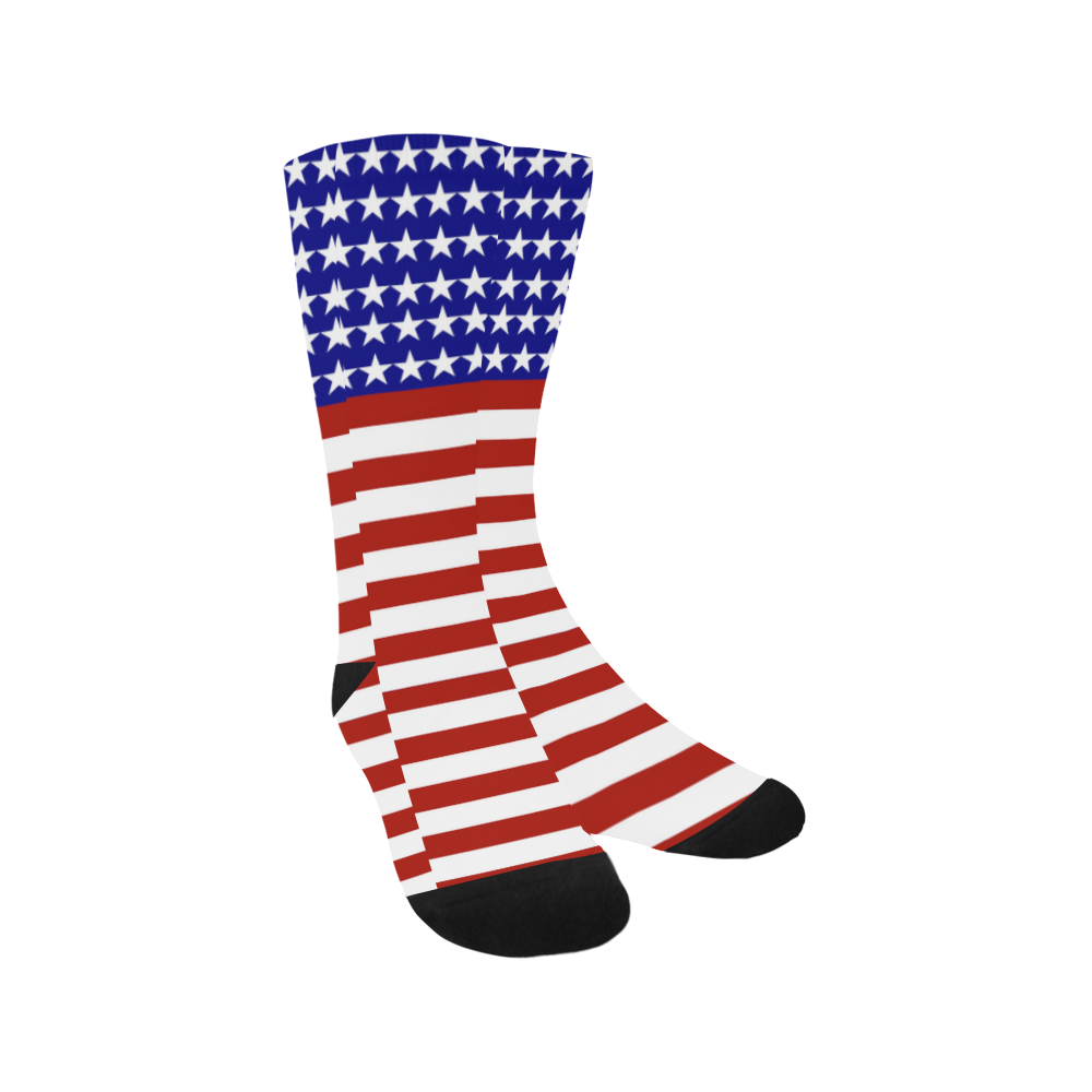 USA Patriotic Stars & Stripes Trouser Socks