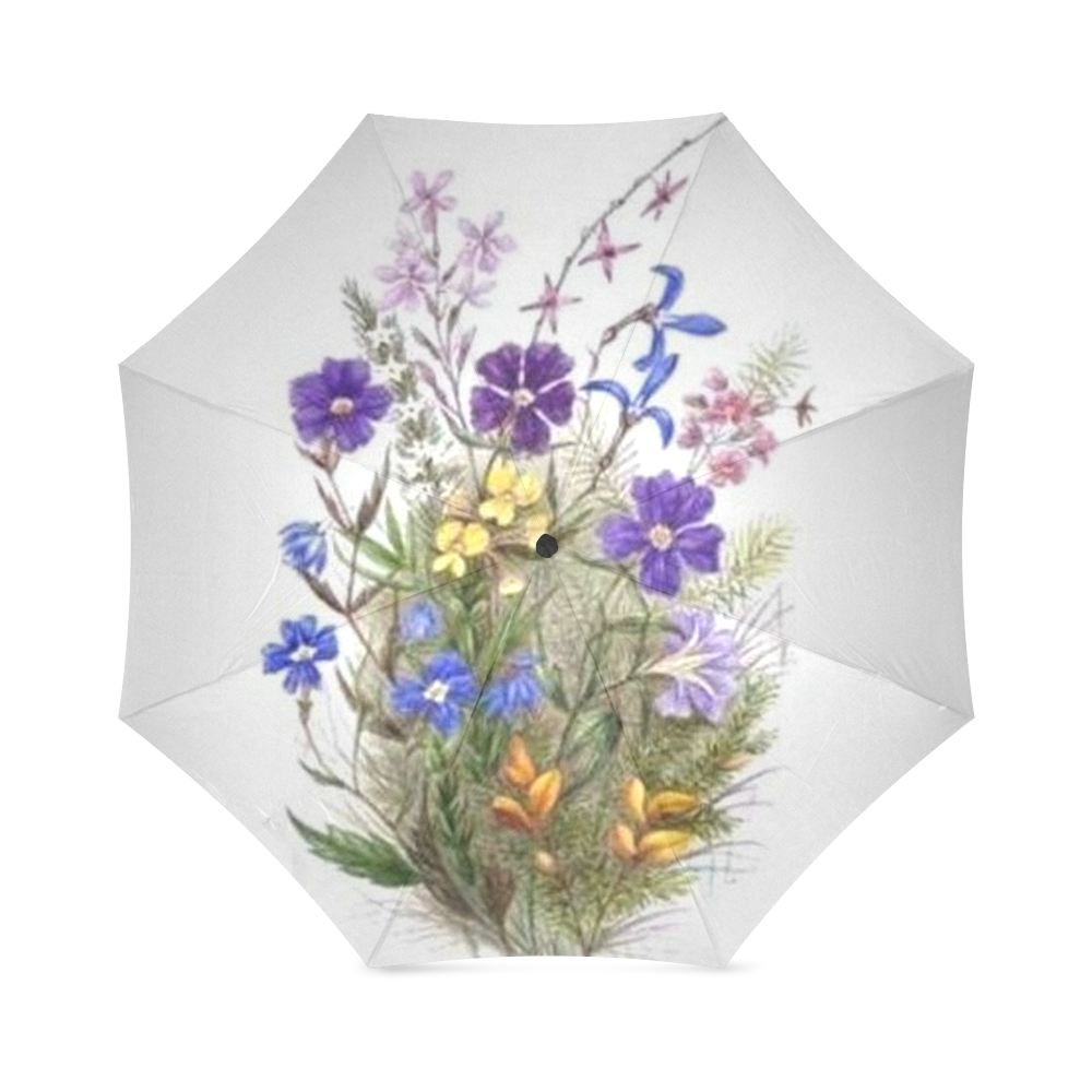 Vintage Wildflowers Foldable Umbrella (Model U01)