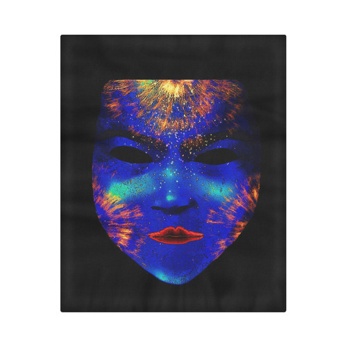 Amazing fantasy Mask, blue by FeelGood Duvet Cover 86"x70" ( All-over-print)