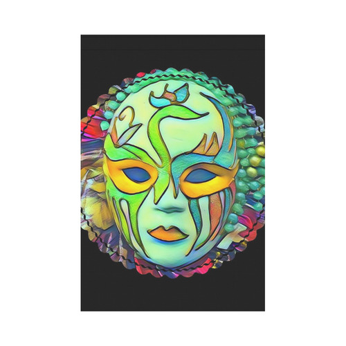Carnival mask 3A by FeelGood Garden Flag 12‘’x18‘’（Without Flagpole）