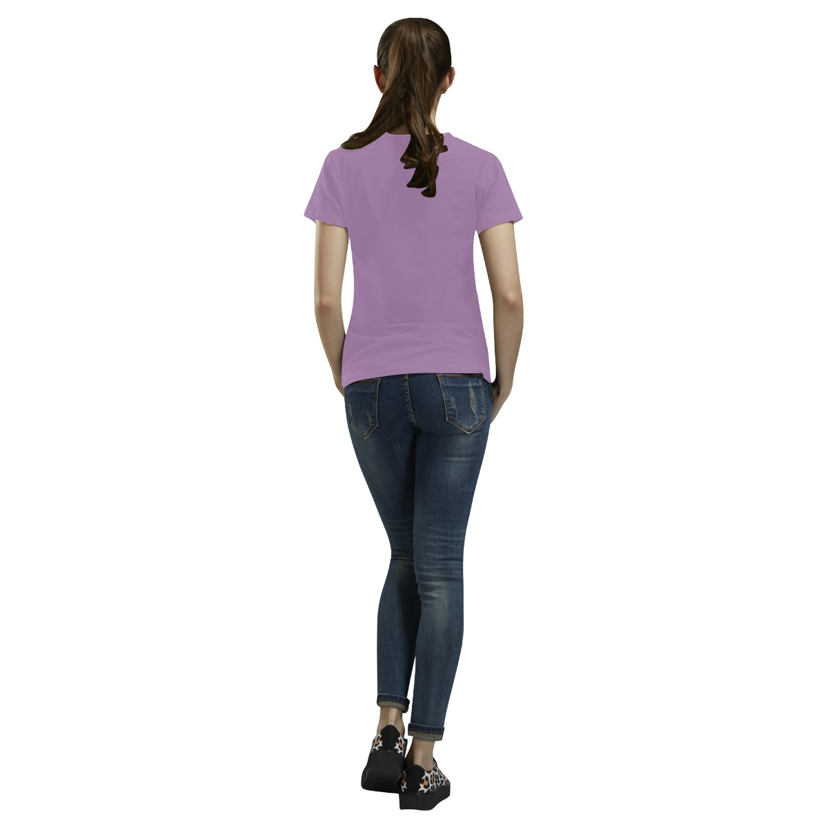 lilac purple All Over Print T-Shirt for Women (USA Size) (Model T40)