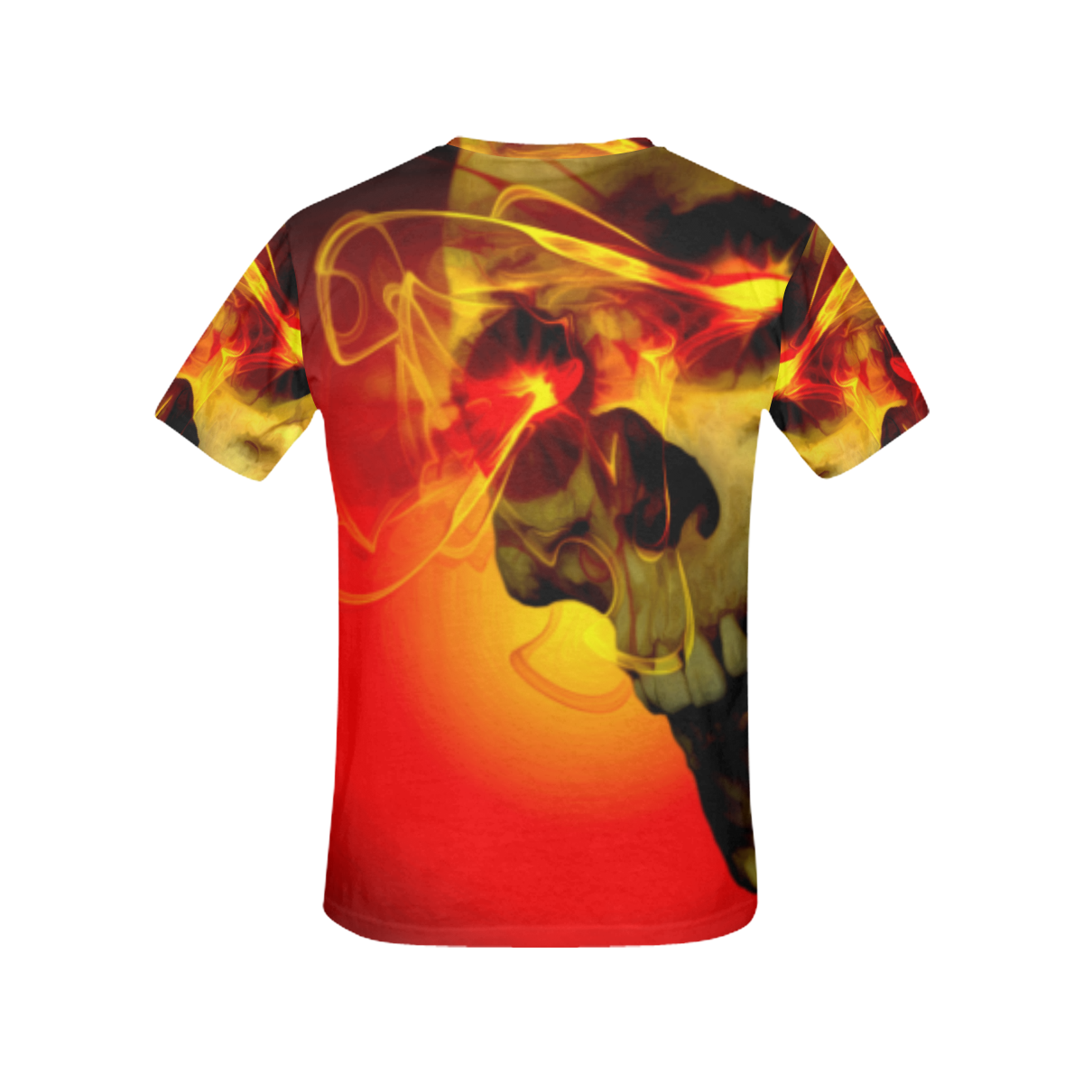 Flare Skull All Over Print T-Shirt for Women (USA Size) (Model T40)