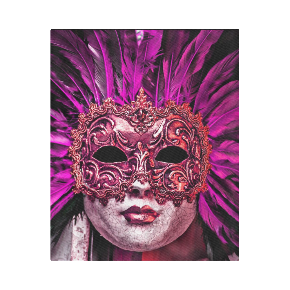 Carnival mask pink by FeelGood Duvet Cover 86"x70" ( All-over-print)