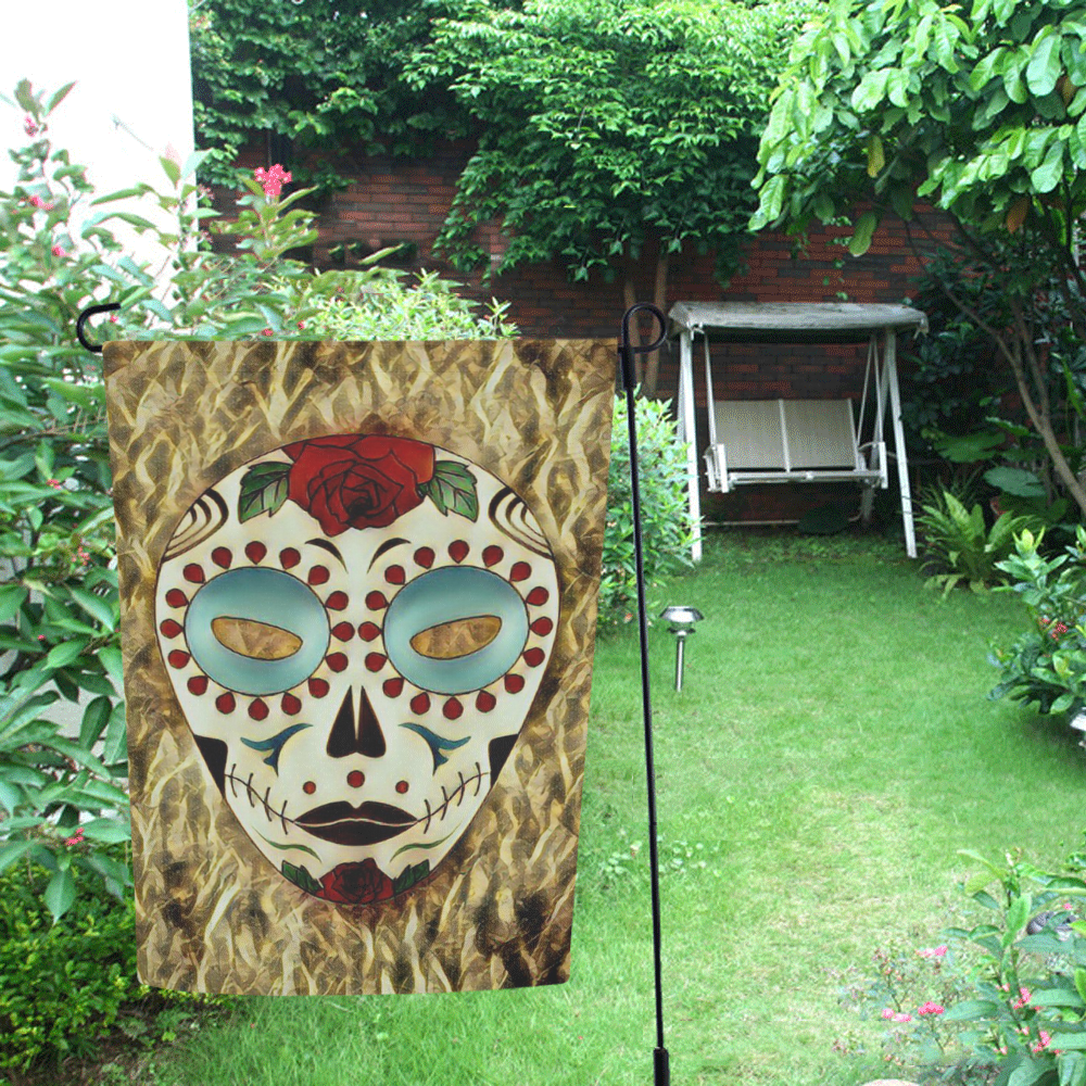Fantasy tribal death mask C by FeelGood Garden Flag 12‘’x18‘’（Without Flagpole）