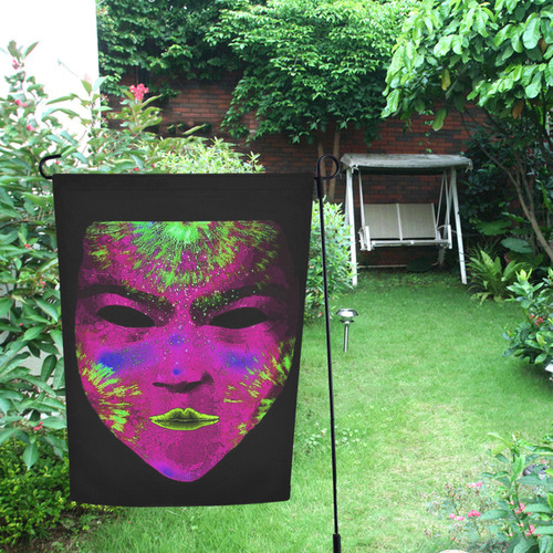 Amazing fantasy Mask,pink by FeelGood Garden Flag 12‘’x18‘’（Without Flagpole）