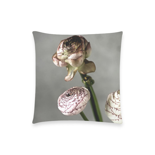 Flower Custom  Pillow Case 18"x18" (one side) No Zipper