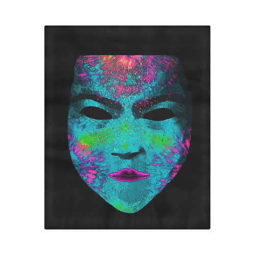 Amazing fantasy Mask,aqua by FeelGood Duvet Cover 86"x70" ( All-over-print)