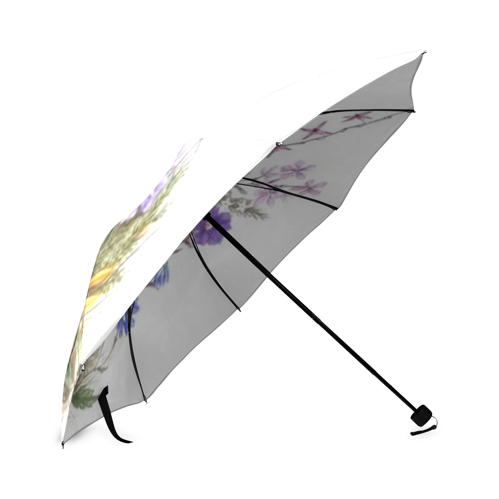 Vintage Wildflowers Foldable Umbrella (Model U01)