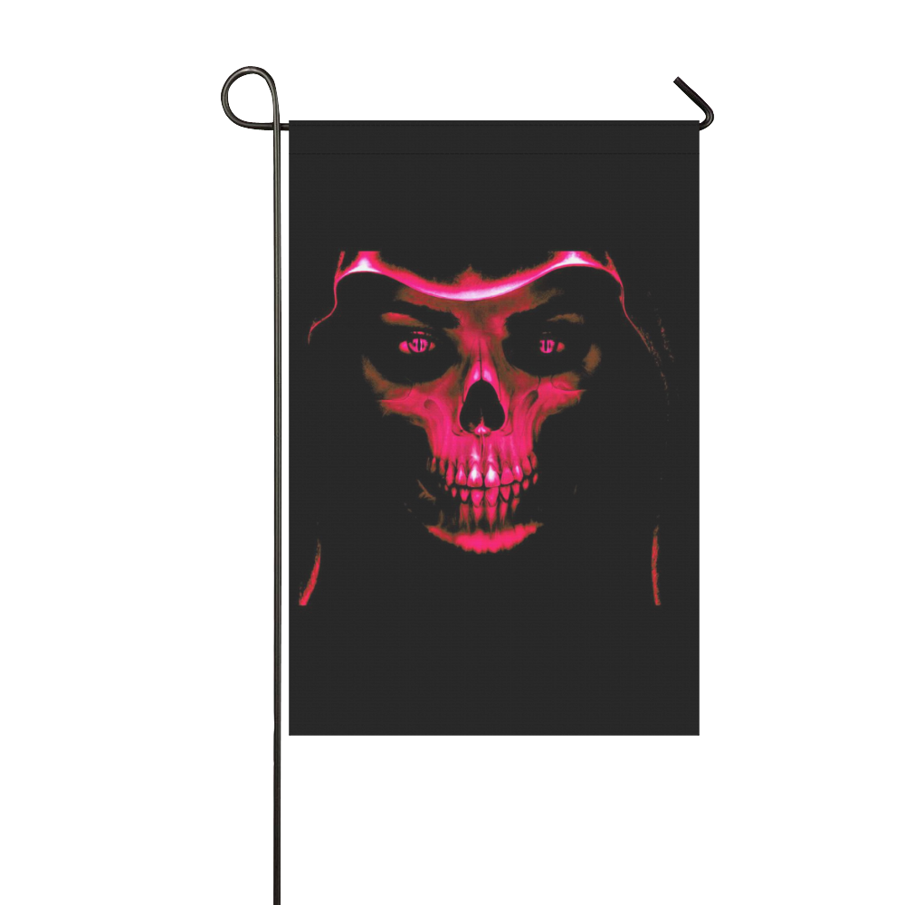 glowing fantasy Death mask,pink by FeelGood Garden Flag 12‘’x18‘’（Without Flagpole）