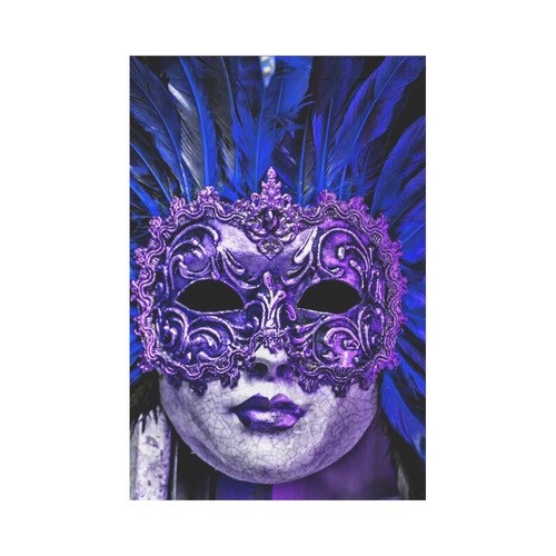 Carnival mask blue by FeelGood Garden Flag 12‘’x18‘’（Without Flagpole）