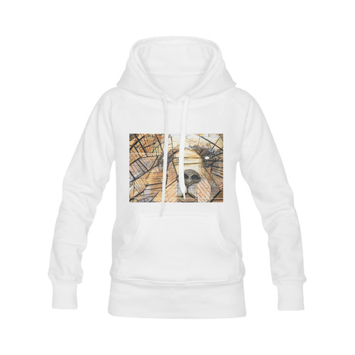 Bear White Men's Classic Hoodie (Remake) (Model H10)