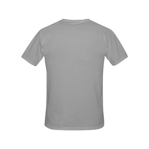 Grey All Over Print T-Shirt for Women (USA Size) (Model T40)