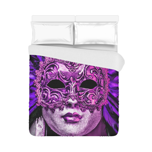 Carnival mask purple by FeelGood Duvet Cover 86"x70" ( All-over-print)